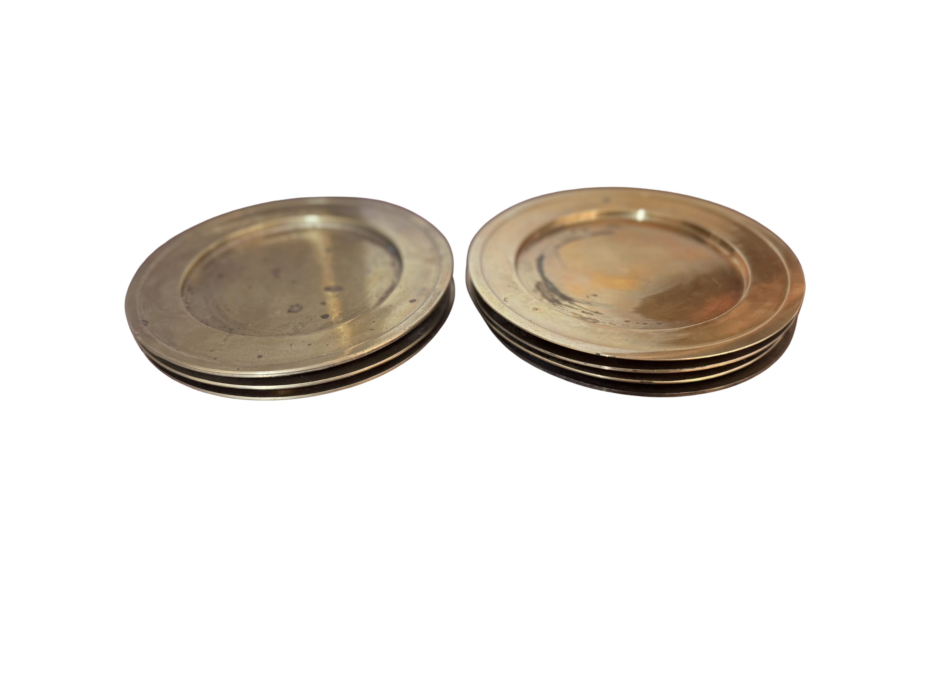 Vintage Solid Brass Coasters